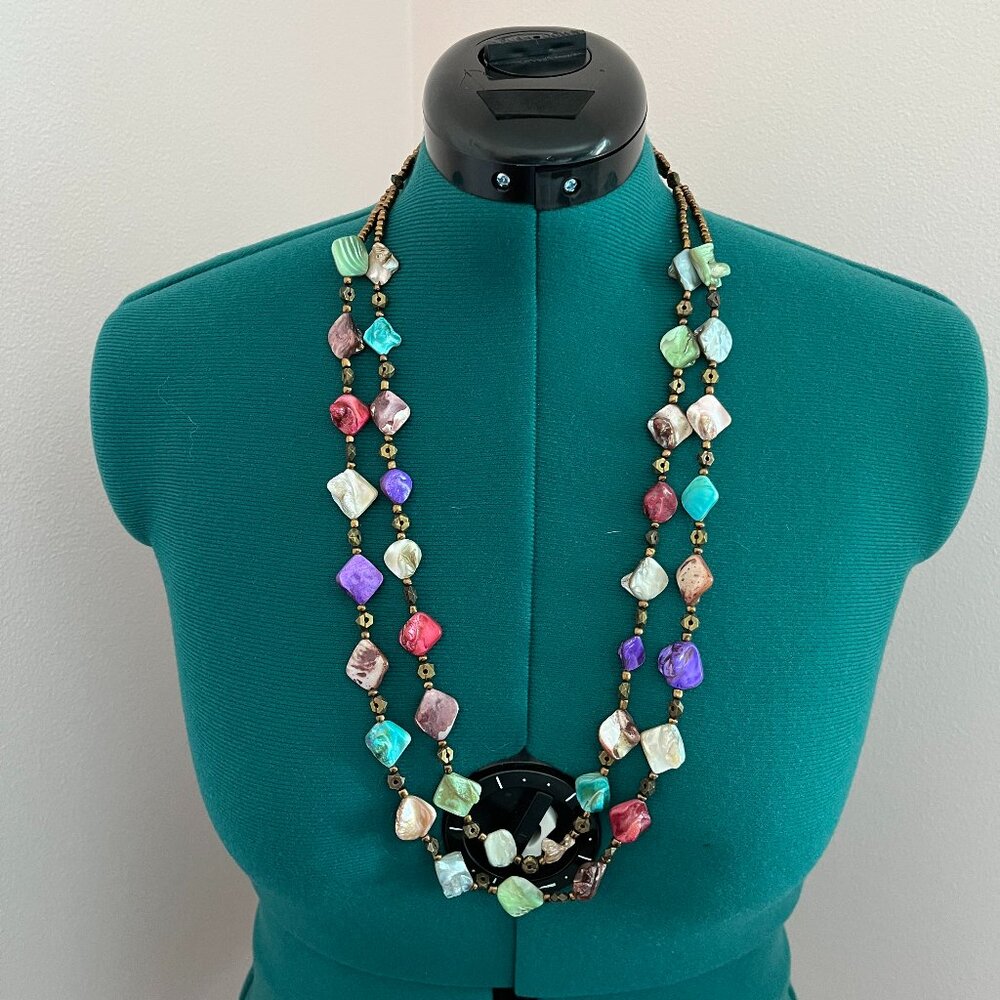 Coldwater Creek Multicolor Bead Necklace